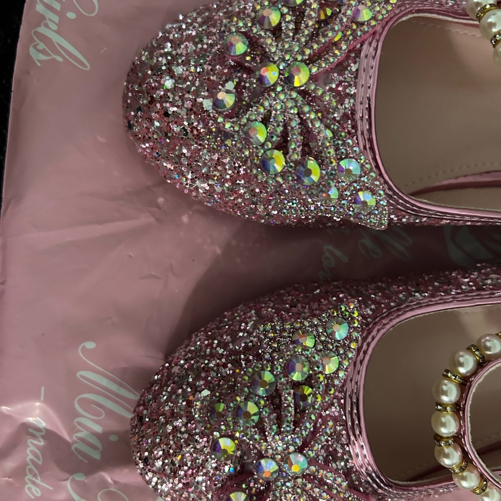 Pink Glitter Shoes